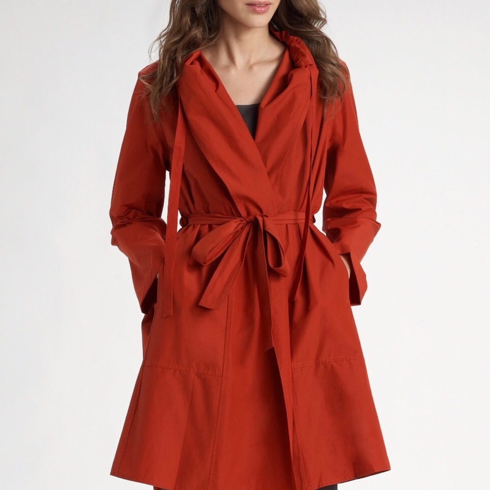 Eileen Fisher Rust Colored Jacket/Raincoat